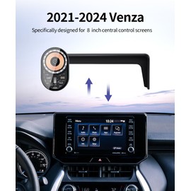 Masergogo Wireless Charging car Phone Holder for Toyota Venza 2021-2024 Accessories 12.3 inch Screen Fixed Clip,360° Rotation car Phone Mount Compatible with MagSafe