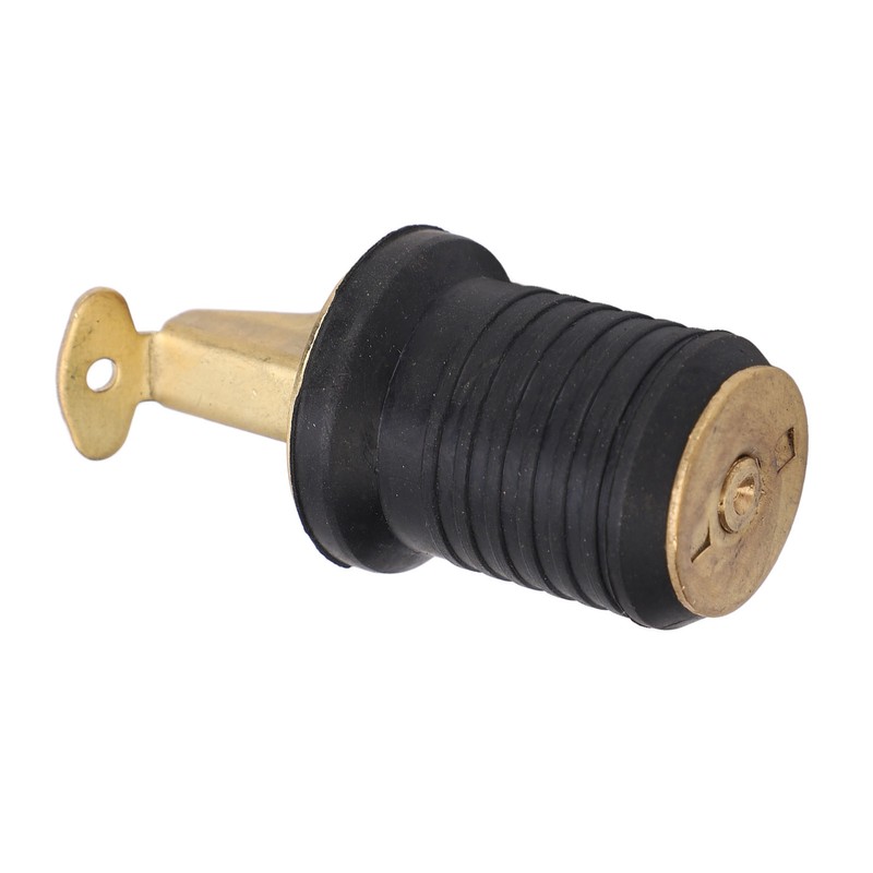 Boat Live Well Plug Brass Livewell Bait Well Drain Plug