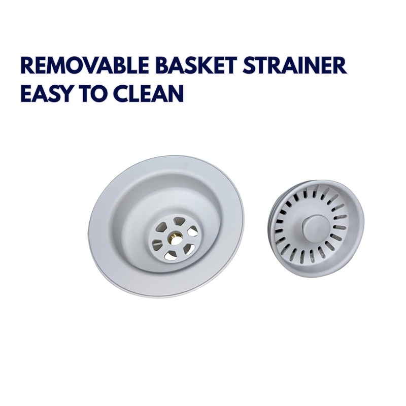 Nantucket Sinks 3.5KD-GCW 3.5" Basket Strainer Kitchen Drain Assembly Set