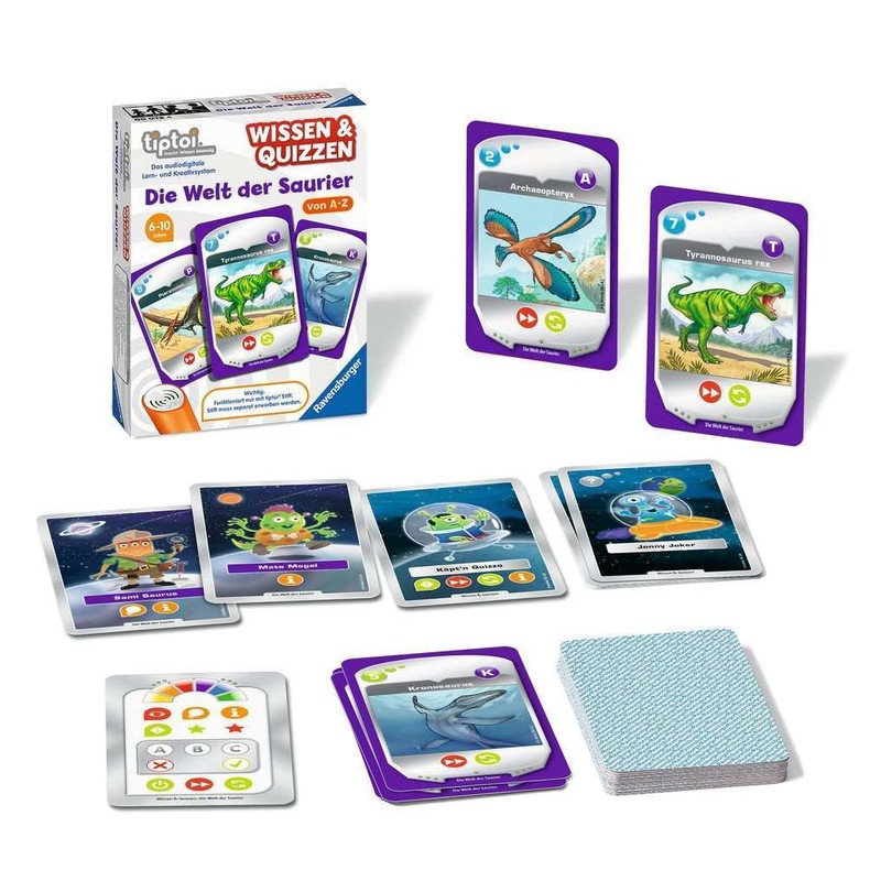 Ravensburger 00078 Tiptoi Knowledge & Quizzes "The World of Dinosaurs"