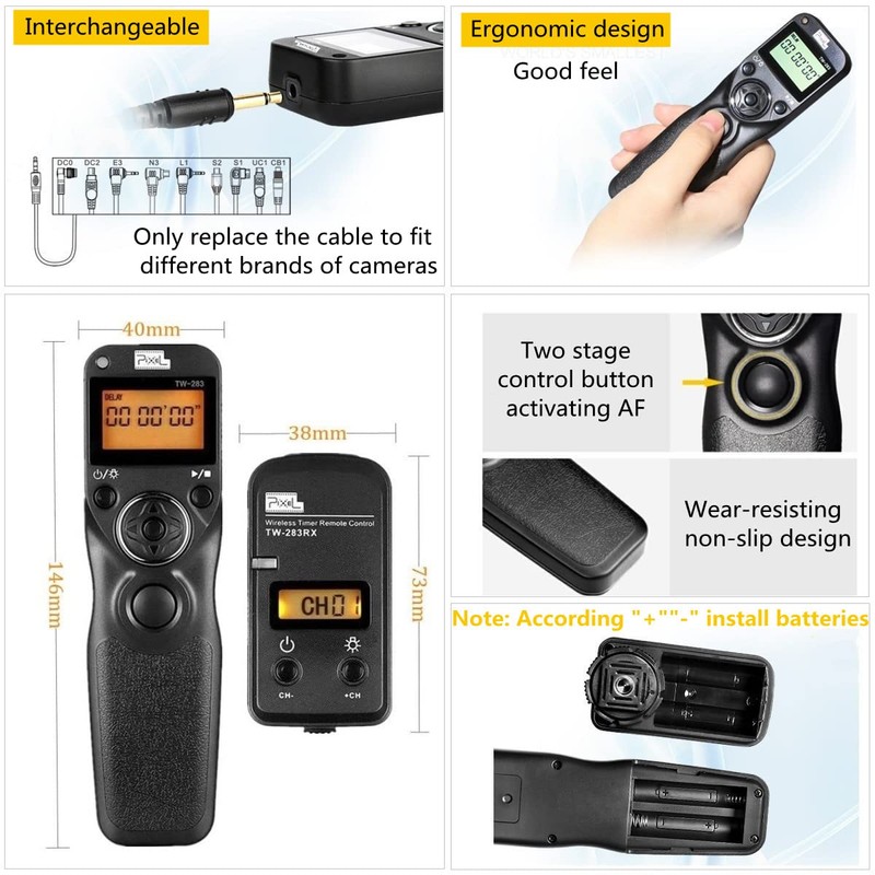 Camera Remote Shutter Release Pixel TW283-S1 Pro Remote Shutter Release