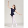 (Large, Navy Blue) - ModLatBal Women and Girls Short Sleeve