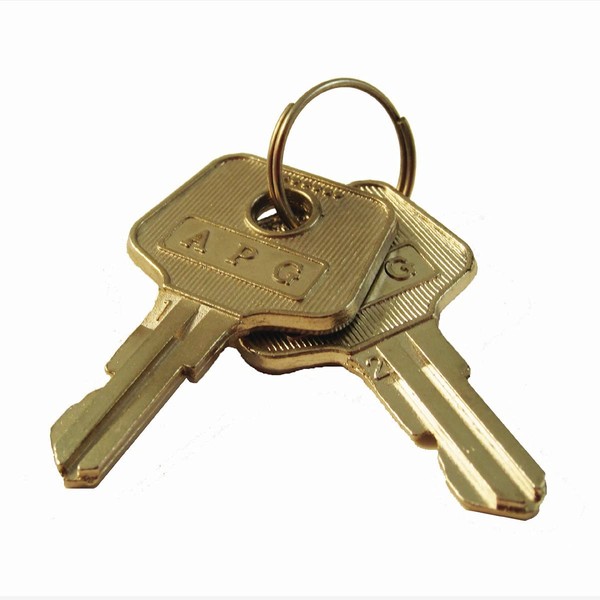 APG Vasario Series Cash Drawer Replacement Key | Compatible with APG’s Vasario Series Cash Drawers 542 Code Locks | Set of 2 Replacement Keys | VPK-8K-542