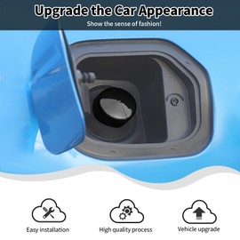 HTHE Black Capless Fuel Filler Cover Capless Gas Cap Dust Cover Fit for Ford Bronco F150 2015-2020 Accessories