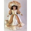 J.Misa Collection 18inch Standing Porcelain Victorian Doll with Stand, 18