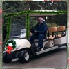 Juinte 2 Pcs Christmas Golf Cart Decoration Golf Cart Light-up