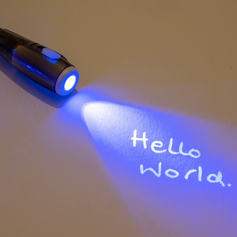 Funtime Gifts 10623 Invisible Ink Spy Pen-2 pack, Red and