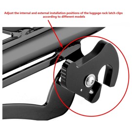 VPZMT Detachable Mounting Luggage Rack Fits for Harley Touring, Street Glide, Electra Glide, Road King, Road Glide Rear Grab Handles Bracket Kit 2009-2024, Chrome