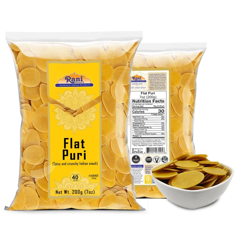 Rani Pani Puri Coins 7oz (200g) 80-85 Coins ~ Uncooked,