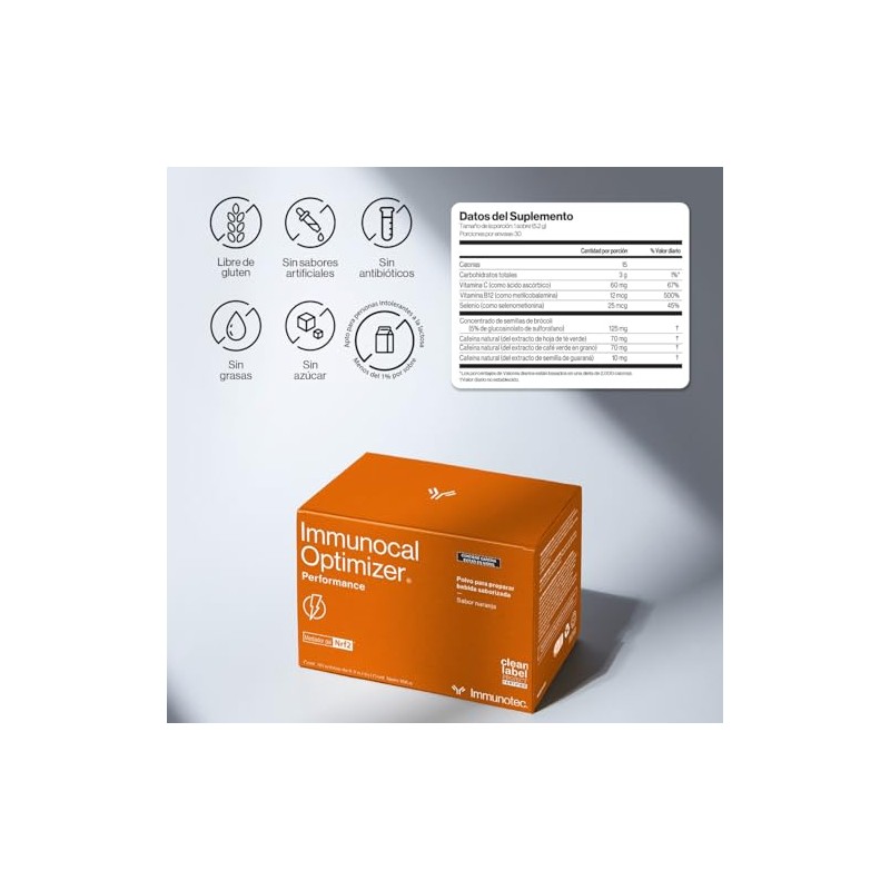 Immunocal Optimizer Performance® Original – Potenciador de Energía, 3 Fuentes