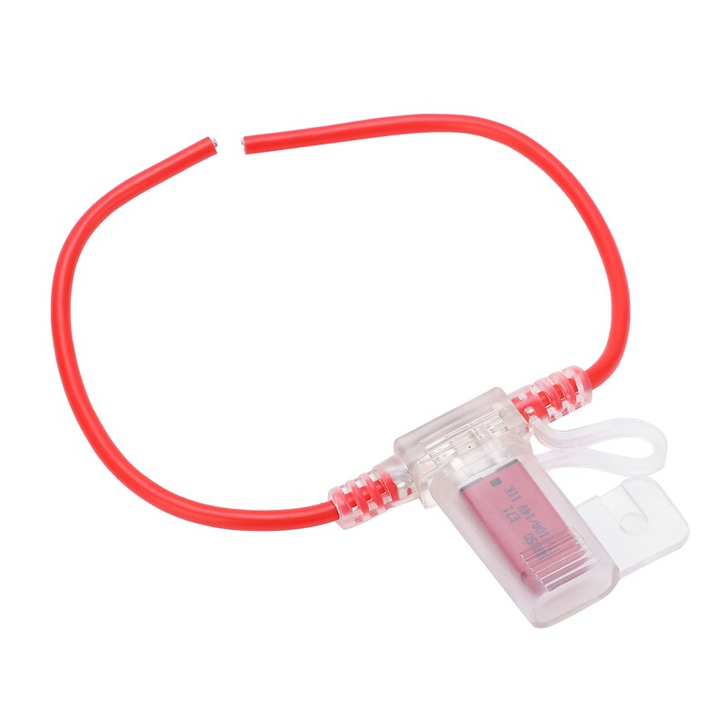 31.5cm 12AWG Car Fuse Holder TPE PVC with Manual Reset