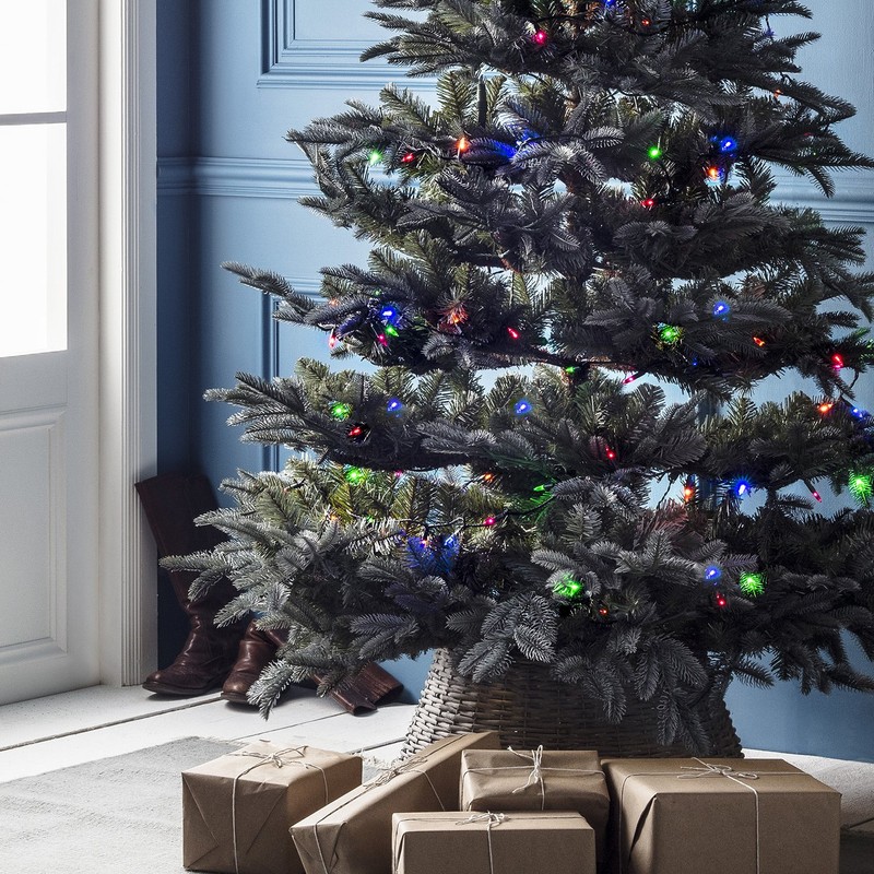 Lights4fun, LED, Christmas Tree Light Chain with Remote Control, Timer