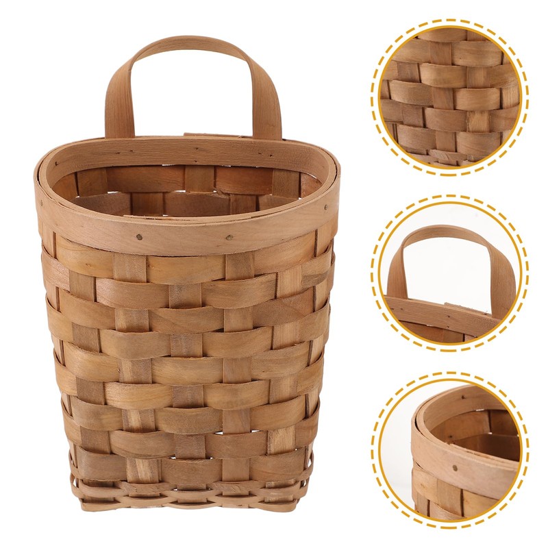 ABOOFAN Woven Storage Wall Mounted Organizer for Kitchen Compact Hanging