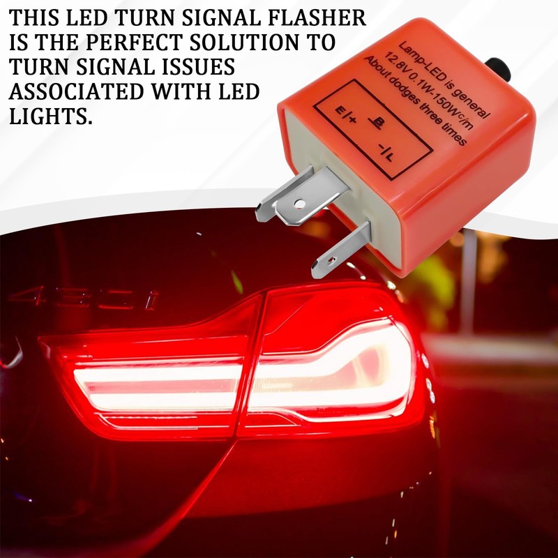 Tobenbone CF-13 Led Flasher Relay 3 Pins 12V Adjustable Frequency