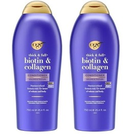OGX OGX Thick & Full + Biotin & Collagen Conditioner, Salon Size, 25.4 Fl Oz (Pack of 2)