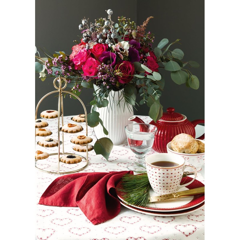 GreenGate Dinner Plate Abella White