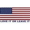USA American Love It or Leave It Vinyl Decal Bumper Sticker 3.75"x7.5"