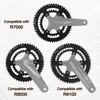 BUCKLOS 110 BCD Road Bike Chainring, Double 34T/36T/39T/50T/52T/53T 7075-T651 Aluminum