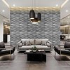 STICKGOO 3D Wall Panels, Brushed Silver Decorative Wall Covering Panels,