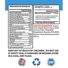 Immune Booster for Dogs - Dog Hair and Coat Health - Skin Itch Relief - Nail Health - Dog Vitamin a - 2 Bottles (120 Tablets)