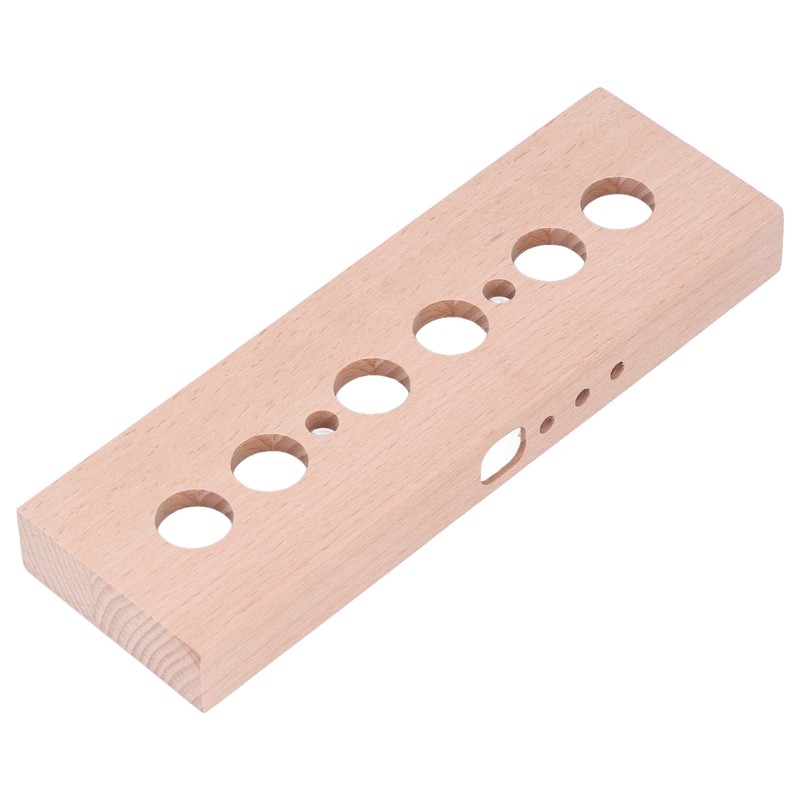 DIY Glow Tube Clock Kit 4 Lamps Beech Wood Enclosure