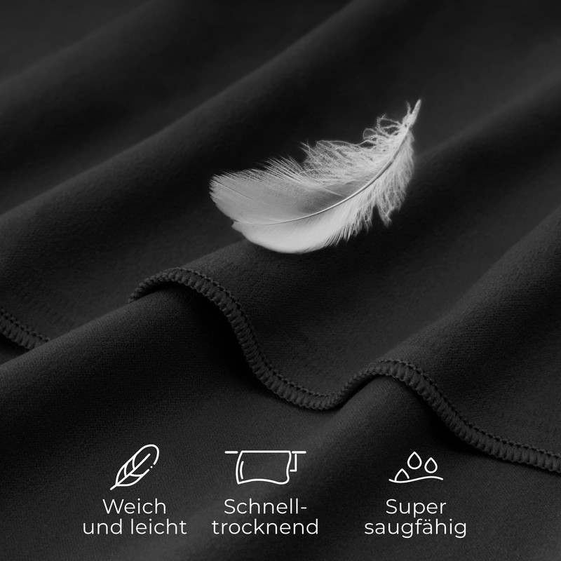 ZENACROSS Microfibre Towel with Carry Bag - Quick-Drying and Versatile