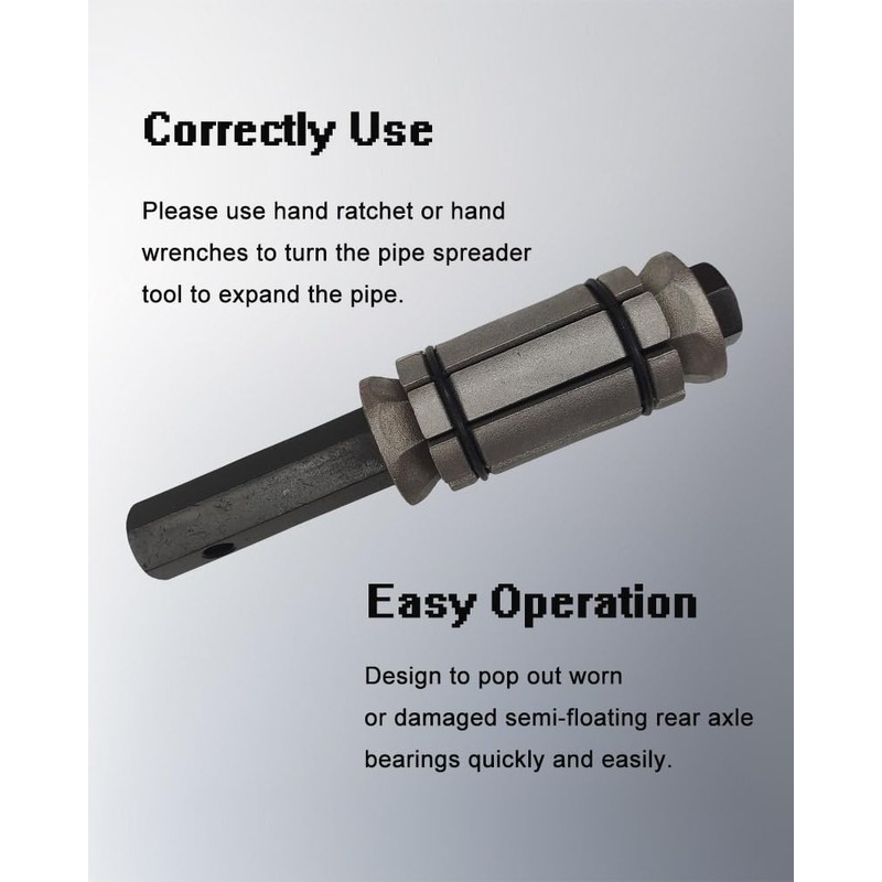 Zkaybb 1/18'' to 3-1/2'' Exhaust Pipe Expander Tool, Tail Pipe