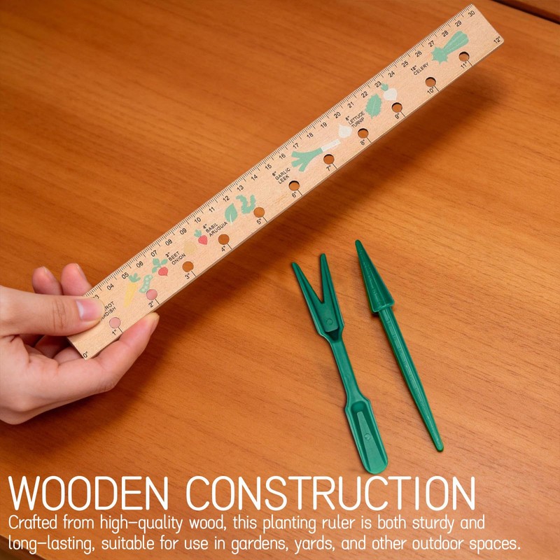 Spacer Tool Seeder Planting Ruler - Seeding Spacing Ruler with
