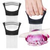 JAYVAR Onion Holder for Slicing, 2Pieces Onions Chopper Veggie Slicer,