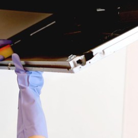 Angoily Pack of 4 Accessories for Cooker Hoods, Universal Cooker Hood Panel Attachment Kitchen Hood Latch, Replacement Parts Cooker Hood for Cooker Hood Attachment