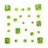 Green Toenails Press on Short Square Fake Toe Nails Spring