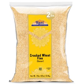 Rani Cracked Wheat Fine (Kansar/Bulgur Wheat#1) 32oz (2lbs) 908g ~ All Natural | Vegan | Gluten Friendly | NON-GMO |Kosher | Indian Origin