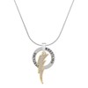 Delight Jewelry Goldtone Large Clear Crystal Lightning Bolt - Wrestling