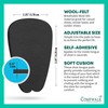 COMFWALK Felt Tongue Pads for Shoes - Soft Self-Adhesive Shoe