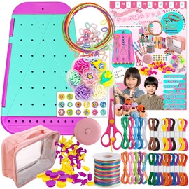 Misanga Knitting Machine, Handmade Set, Craft Kit, For Kids, Misanga Knitting Set, Includes Storage Bag (Blue)