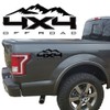 4X4 Off Road Mountain Bedside Vinyl Decal for Ford Trucks