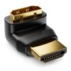 deleyCON PREMIUM HDMI angled adapter – 90º angled - HDMI