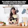 CYNOSURETECH 2 Pieces Black And White Cat Aprons, Cute Animal