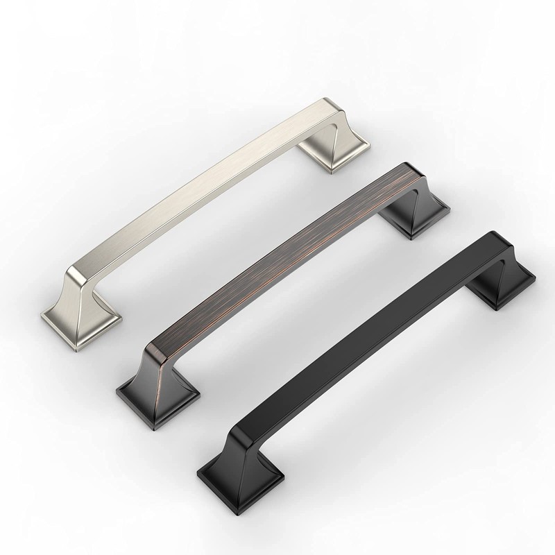 Amerdeco 10 Pack Matte Black 5 Inch(128mm) Hole Centers Kitchen