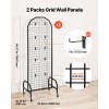 2 Packs Black Wire Grid Wall Panels 1.9 X 5.4