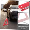 iplusmile 2pcs Foldable Reflective Triangles for Vehicles Weather Resistant Roadside