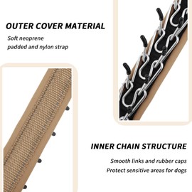 Martingale No Pull Dog Collar for Large Medium Small Dogs, Heavy Duty Nylon Reflective Adjustable Anti Pull Slip Collar with Buckle for Training Walking M Khaki