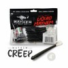 Liquid Mayhem 4" Creep - Black with White Tail -