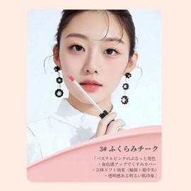 LiangNiShi [3 in 1 Multi-Function] 24 Hour Closure, Waterproof, Contouring Liquid, 3 Colors (Highlights, Shadows, Cheek), Natural Makeup, Pore Cover, Small Face Effect, 0.1 fl oz (3 ml) (#03 Cheek)