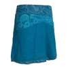 Vishes Alternative Clothing Short Layered-Look Cotton Skirt, Printed, Wide Waistband