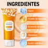 2PCS Orange Exfoliating Gel,Exfoliante Facial, Orange Exfoliating Gel Scrub