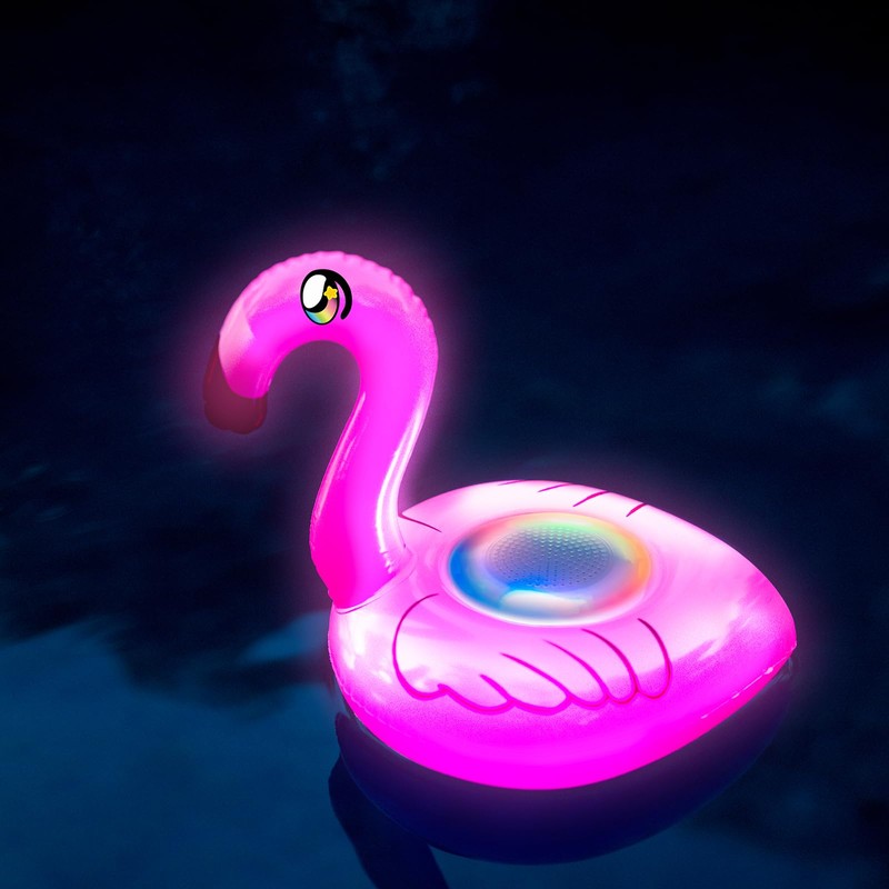 SoundCandy Floating LED Flamingo Speaker with Bluetooth