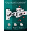 Full Overlay Soft Close Cabinet Hinges(4 Packs)–FOGZUVR 105°Cabinet Door Hinges