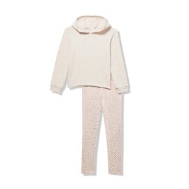 Splendid Kids Infant/Toddler Baby Girls Polka Dot Legging Set, Oat Heather, 6