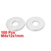 uxcell a15071400ux0035 M4x12mmx1 mm Stainless Steel Round Flat Washer for